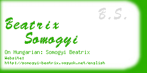 beatrix somogyi business card